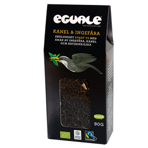 Eguale Kanel & ingefära, ekologiskt och Fairtrade-märkt svart löste 90g